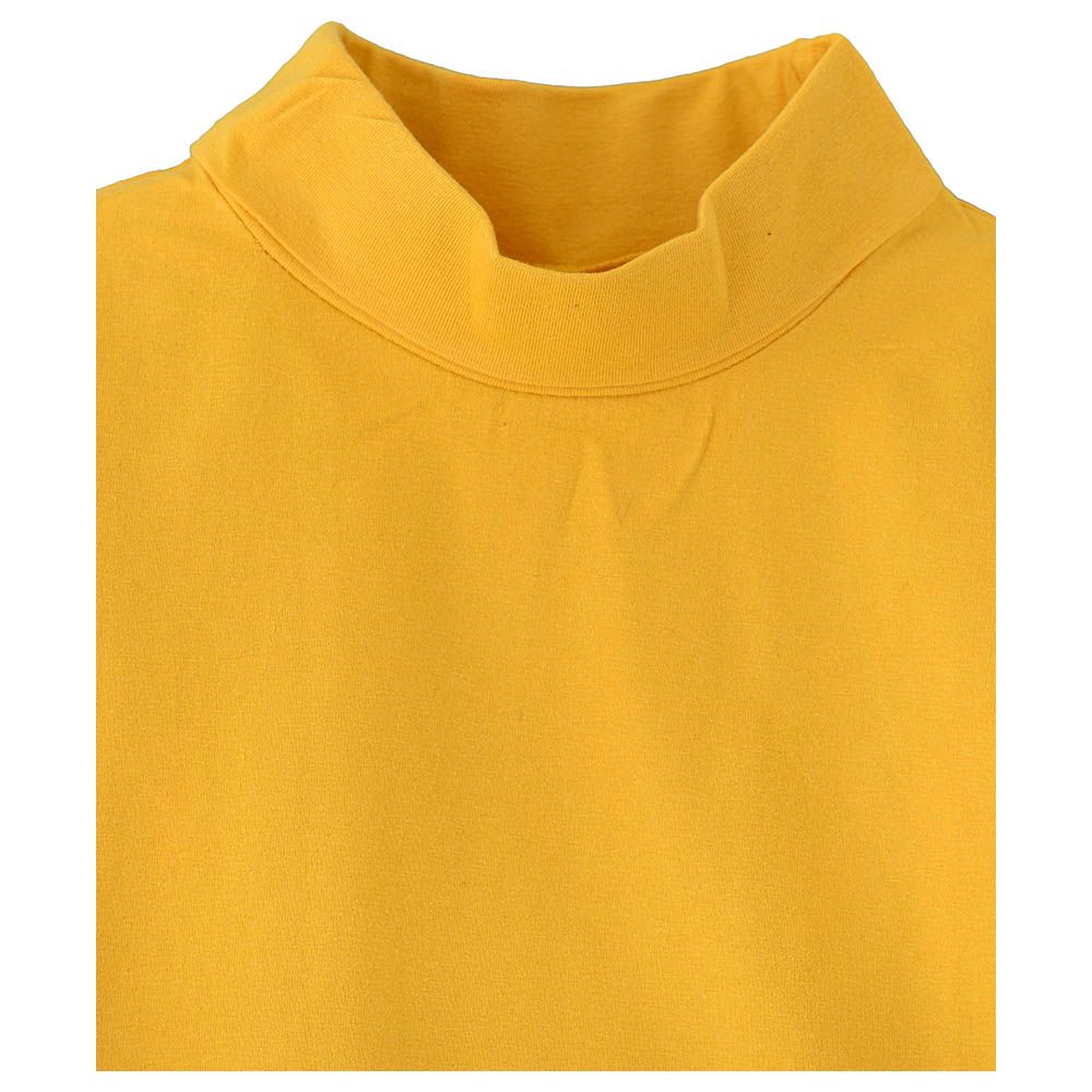 Jam - Boys Basic Solid Turtle Neck T-Shirt - Mustard Yellow