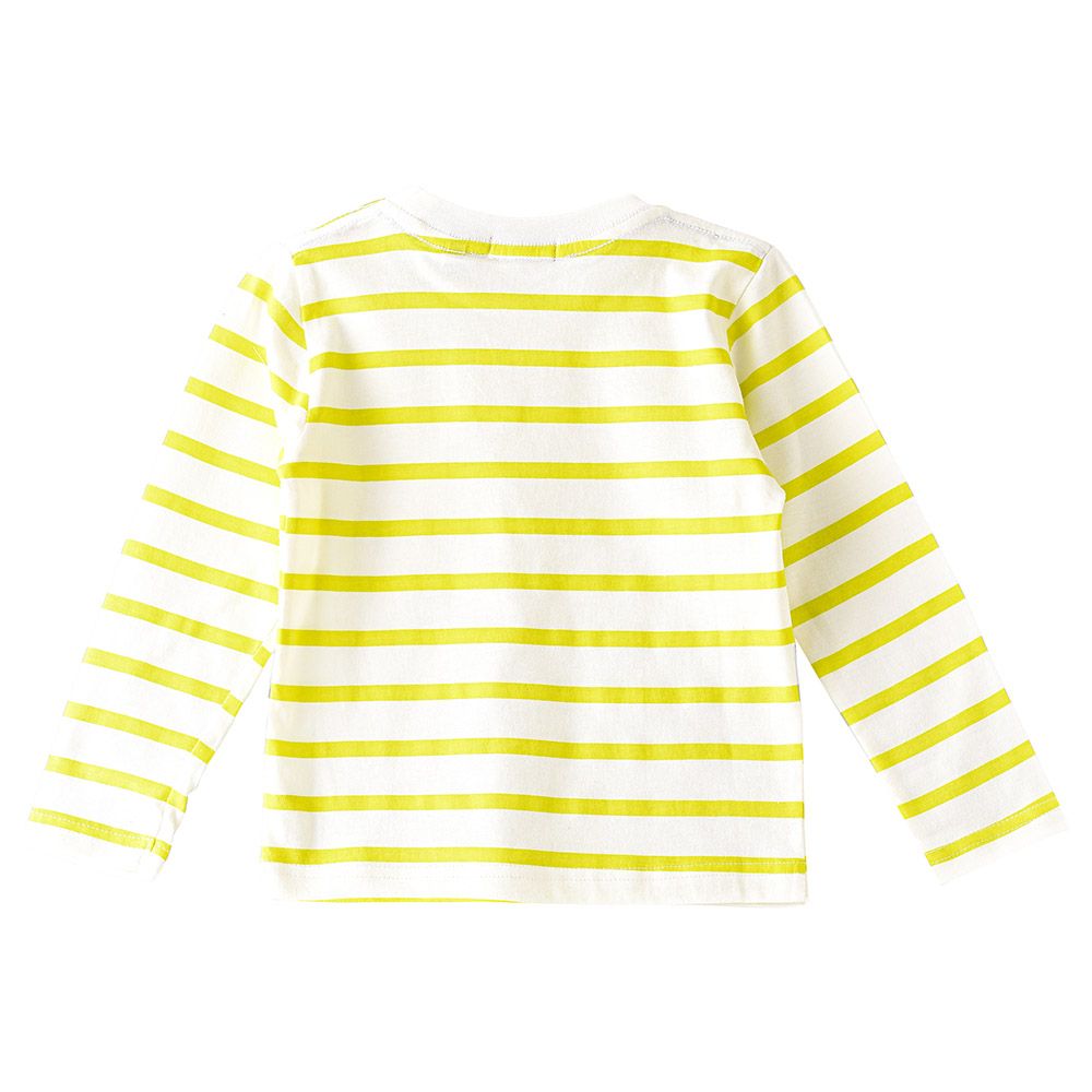 Jam - Yellow Stripes Print Full Sleeves Top