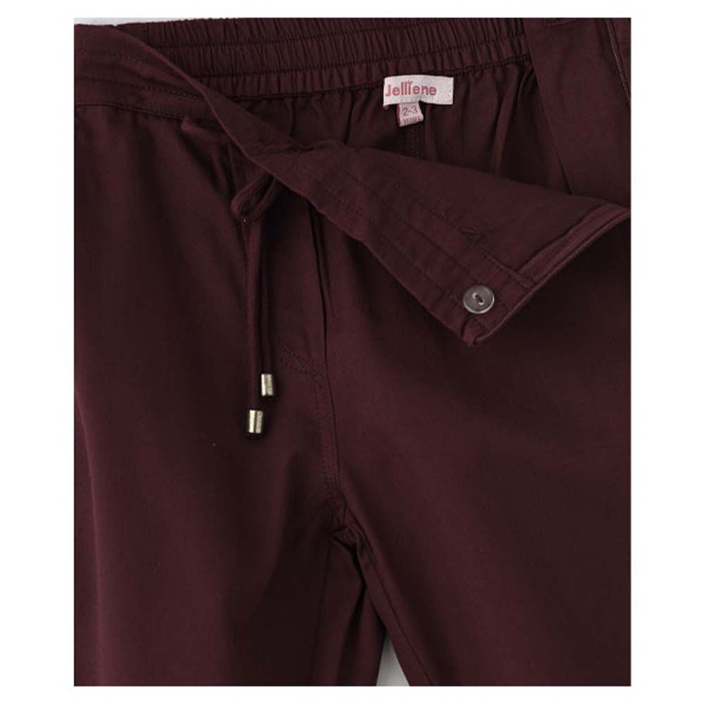 Jelliene - Girls Woven Bottom w/ Draw Cord - Maroon