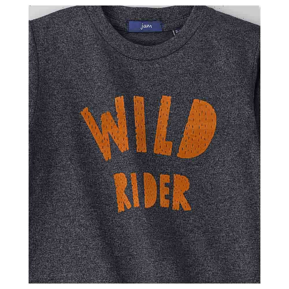 جام - بلوزة محبوكة بأكمام طويلة - Wild Rider - أزرق