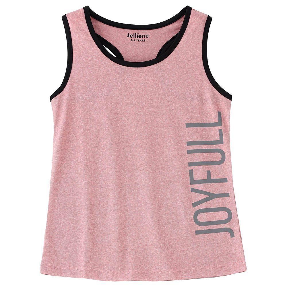 Jelliene - Knit Vest W/ Print - Pink