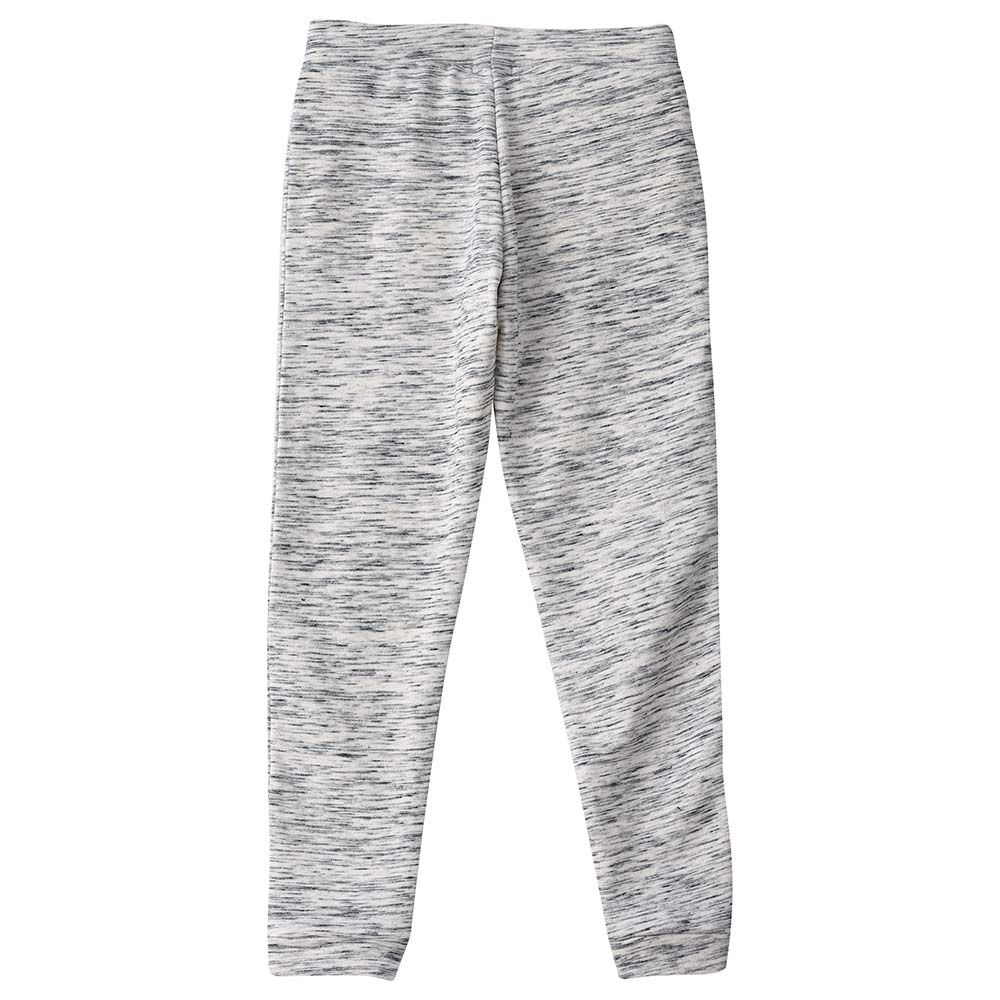 Jelliene - Text Printed Knit Jogger - Lt. Grey Melange