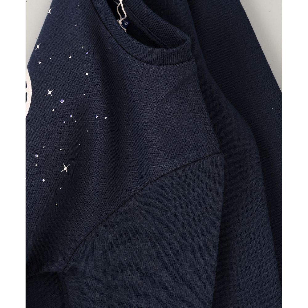 Jam - Discovery Space Knit Sweat Top - Blue