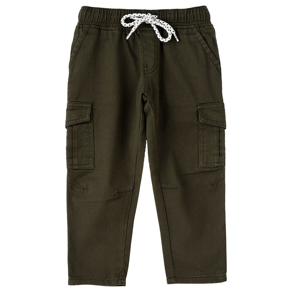 Jam - Woven Joggers W/Front Patch Pocket - Olive