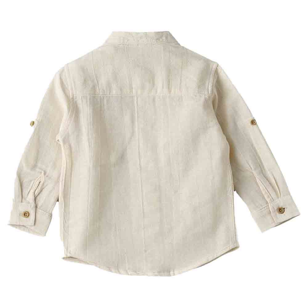 Jam - Woven Solid Shirt - Beige