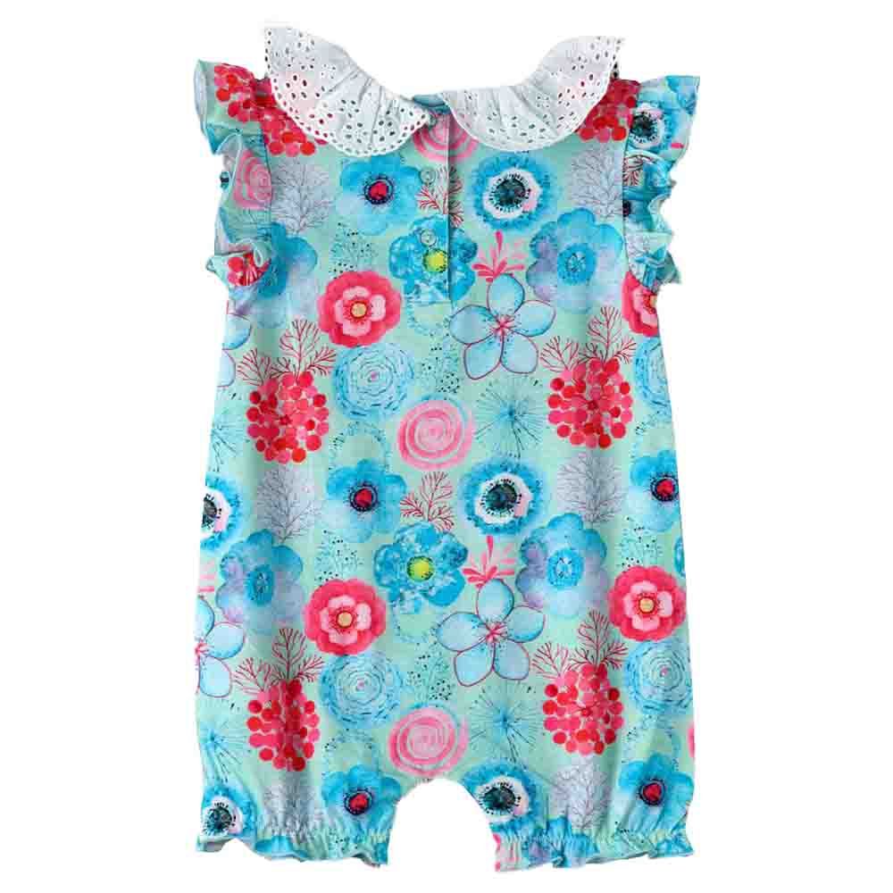 Jelliene - Aop Knit Printed Playsuit