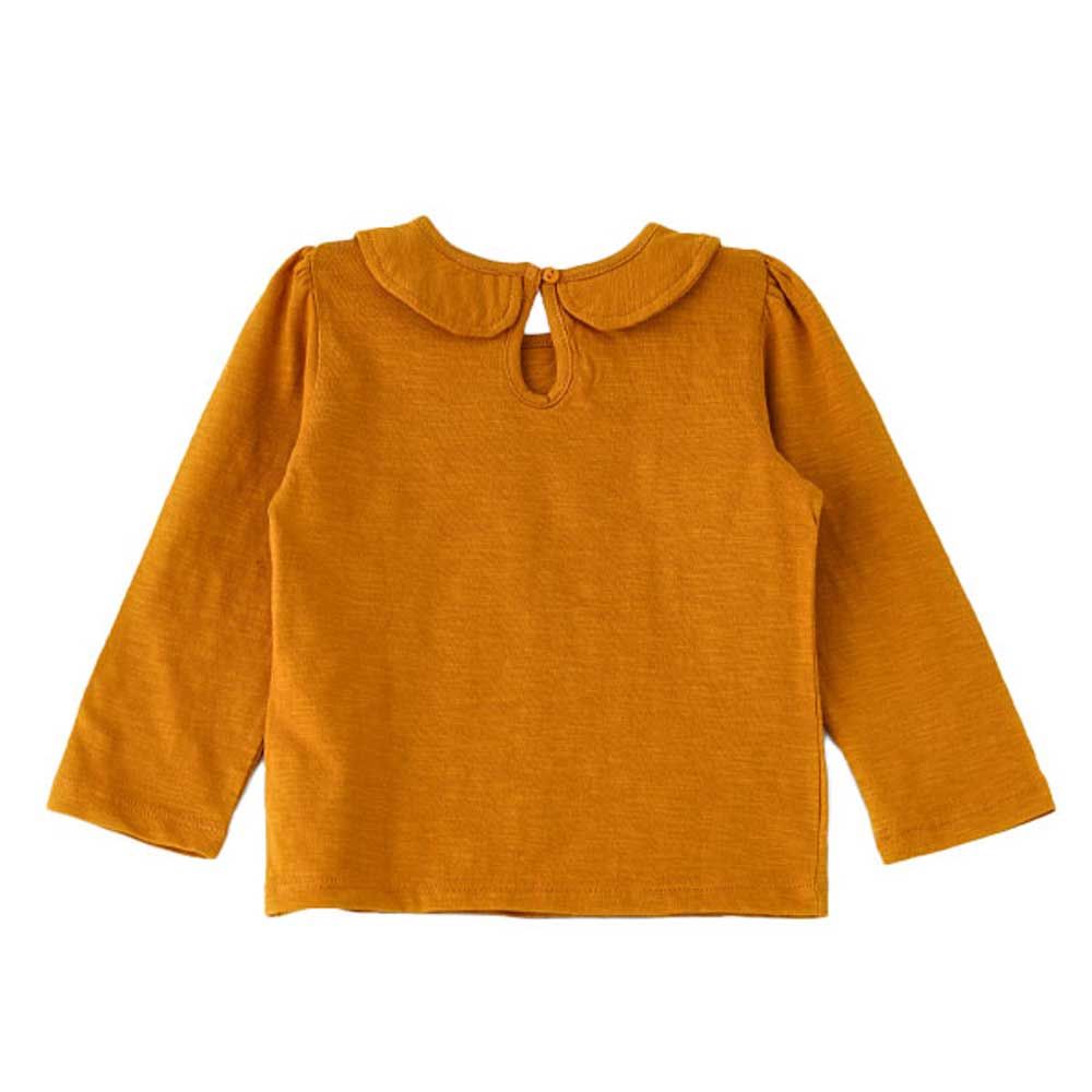 Jelliene - Girls Knitted T-Shirt w/ Print - Yellow