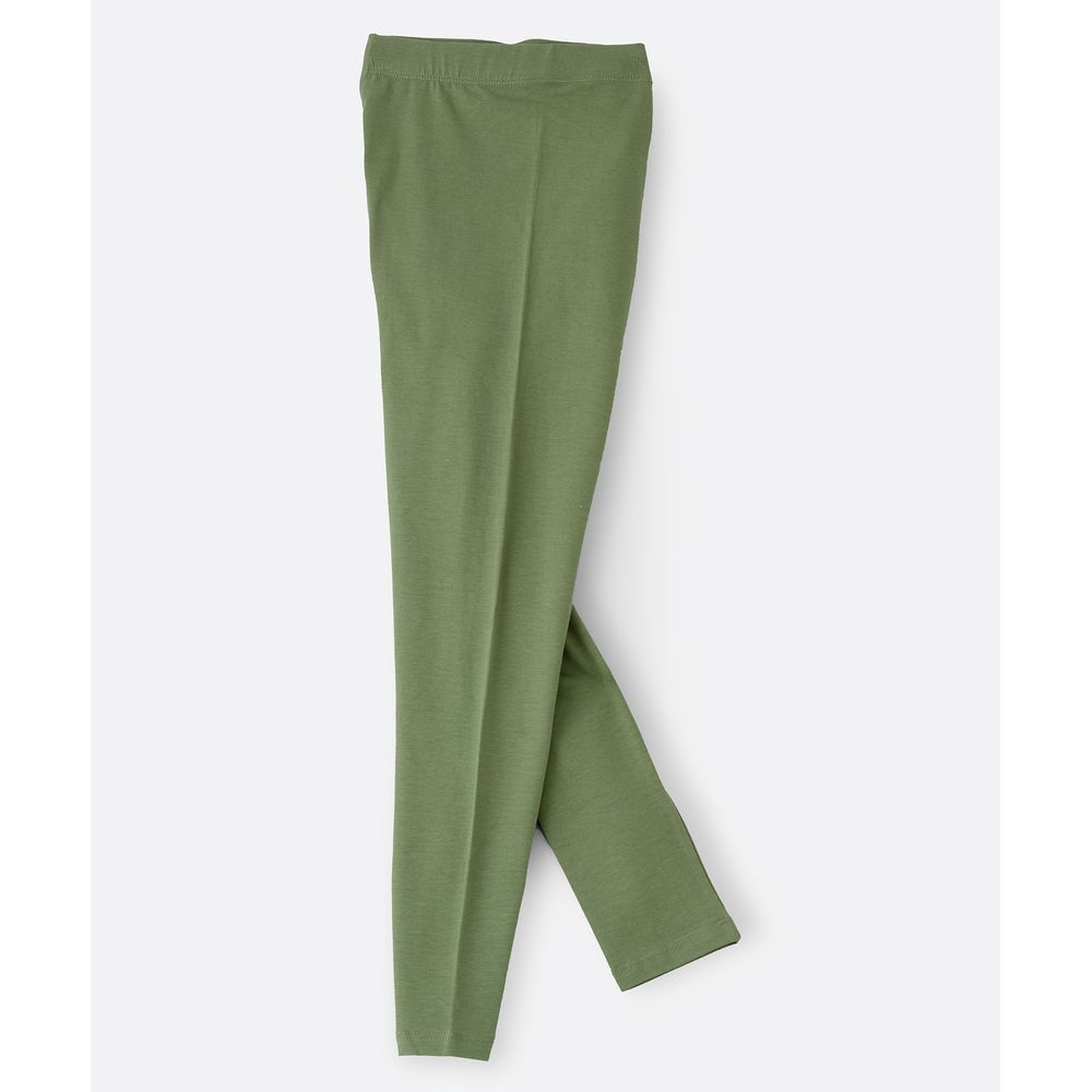 Jelliene - Junior Knit Basic Legging - Olive