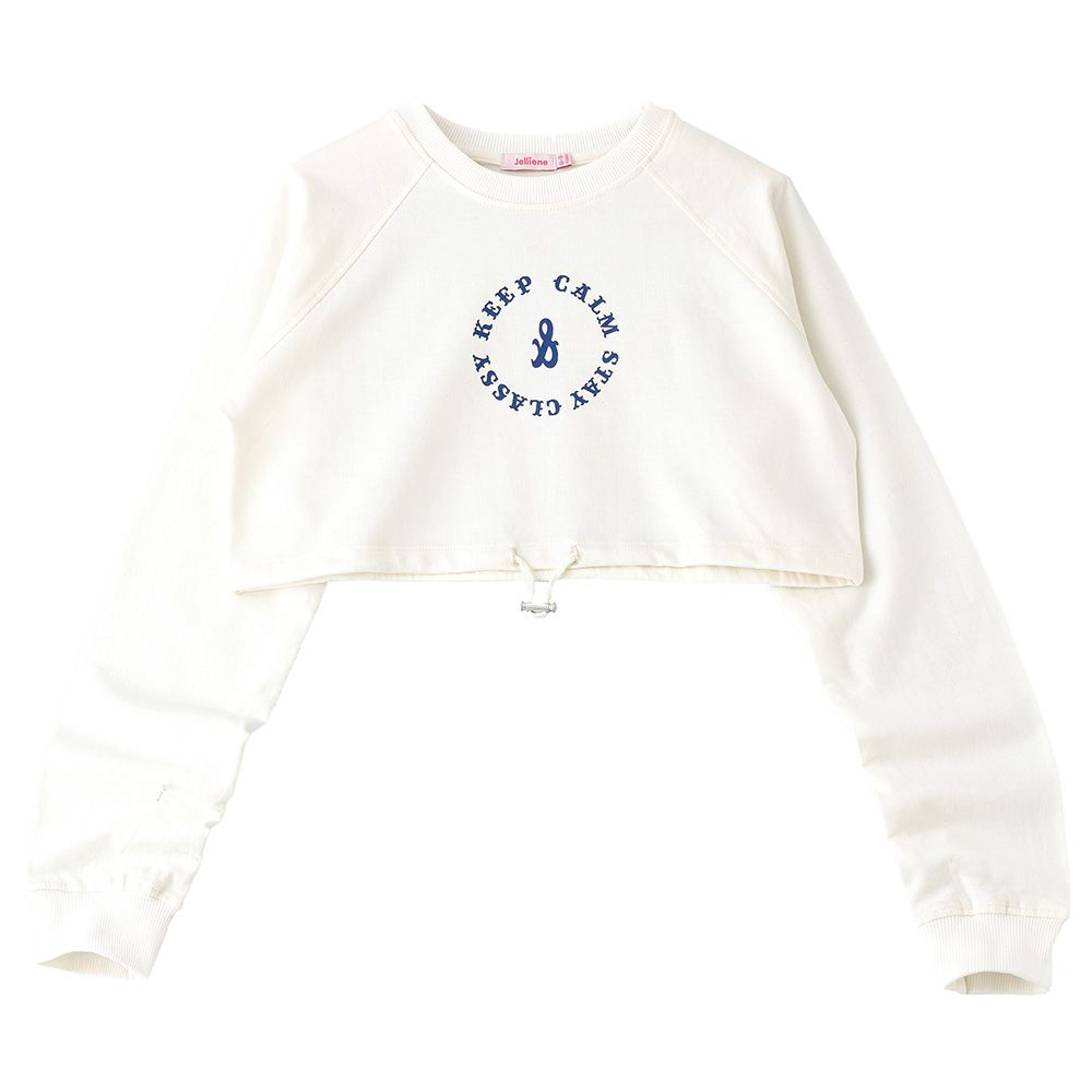 Jelliene - Sweat Top W/ Print At Front - White