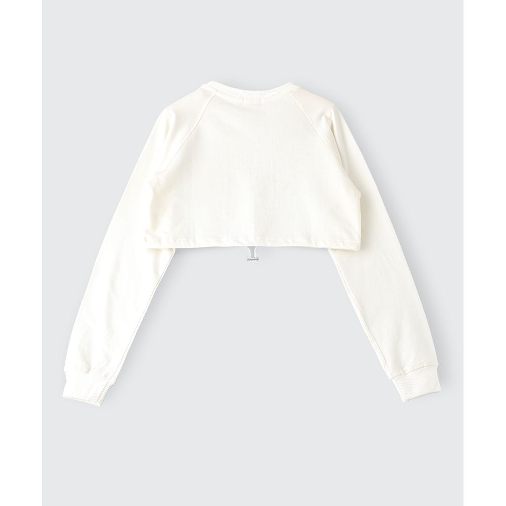 Jelliene - Sweat Top W/ Print At Front - White