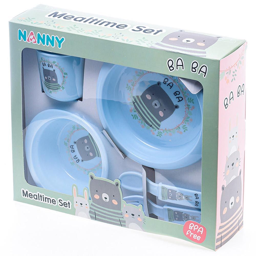 Uniq Kidz - Nanny Feeding Set - Blue