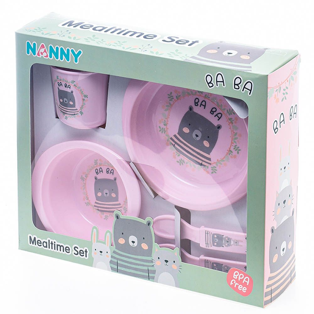 Uniq Kidz - Nanny Feeding Set - Pink