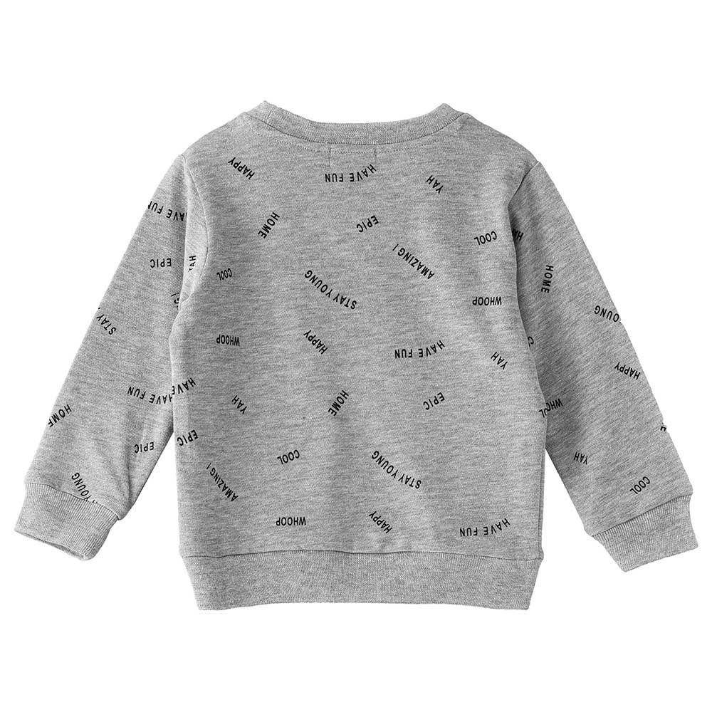 Jam - Printed AOP Sweat Top - Grey