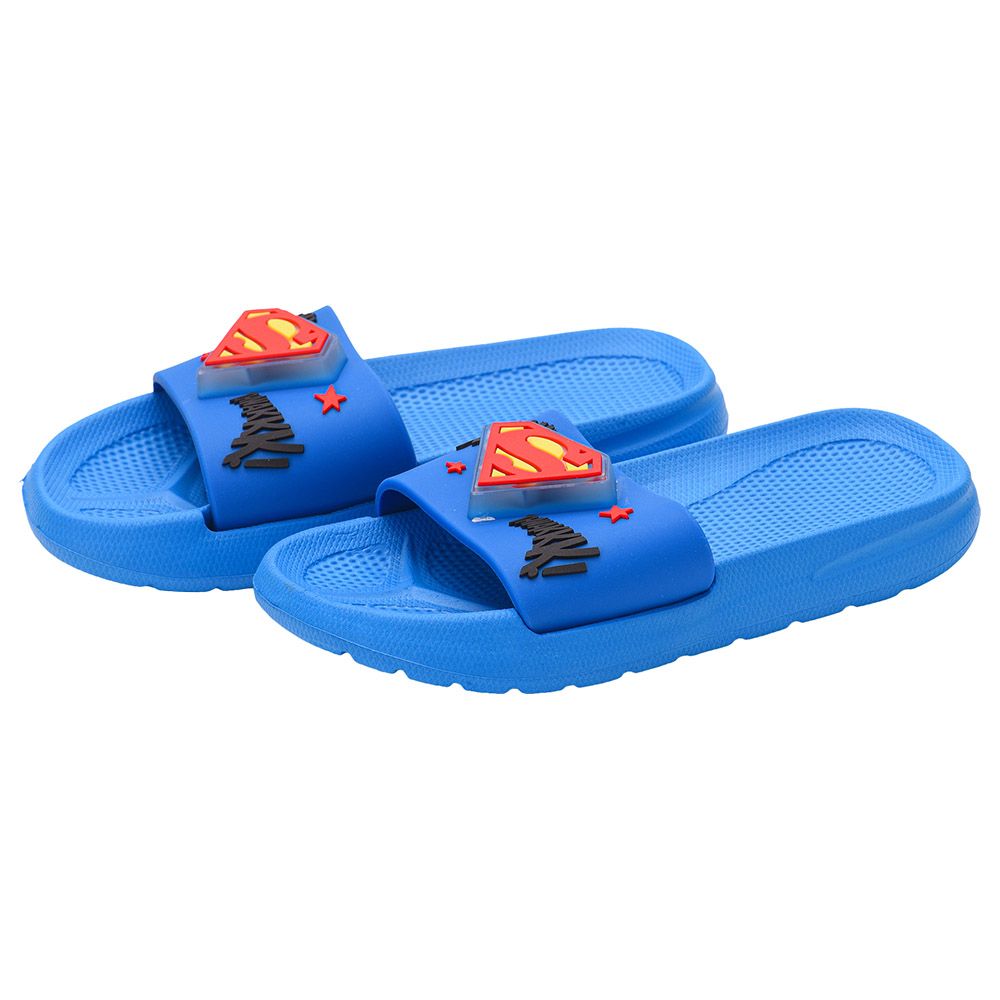 DC - Superman Slippers With Lights - Blue