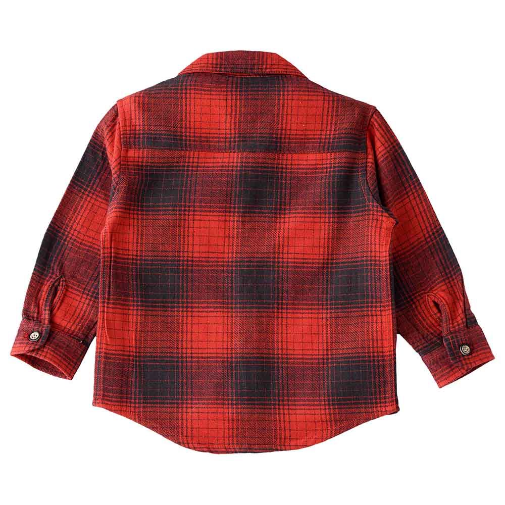 Jam - Woven Flannel Top - Red