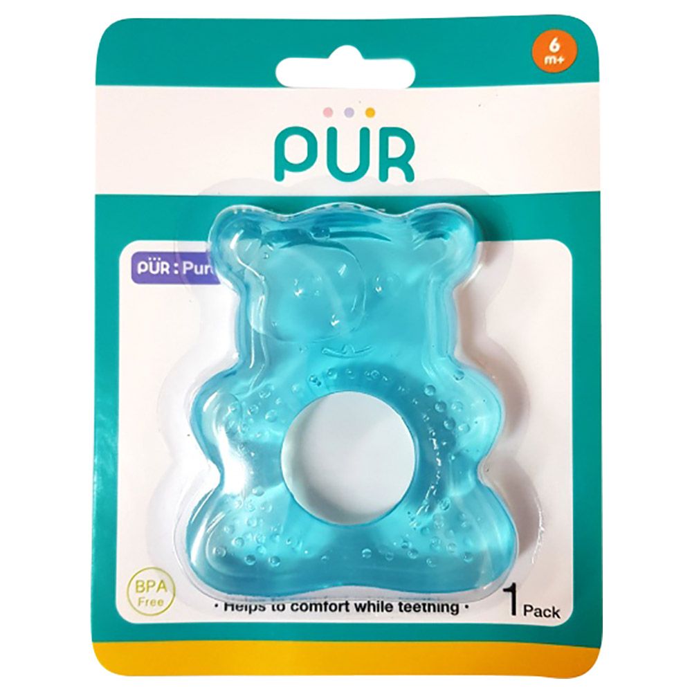 Pur - Colored Water Bear Filled Teethers - Blue