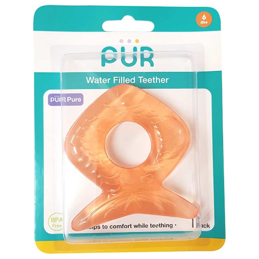 Pur - Colored Water Fish Filled Teethers - Orange