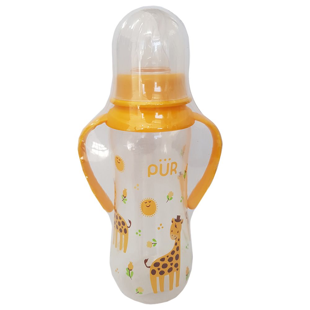 PUR - Bottle with Handle 9oz/250ml - Yellow and Orange