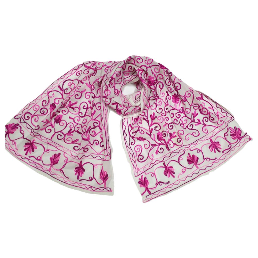 Cherrypick - Cotton Embroidery Scarf