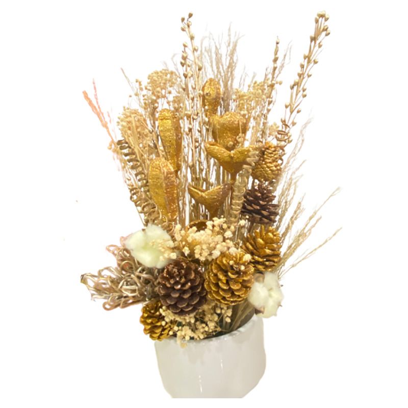 Eco Flowers - Dried Flowers Bouquet - Golden Charm