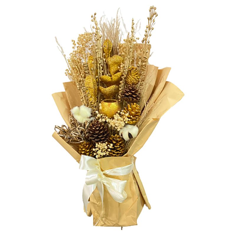 Eco Flowers - Dried Flowers Bouquet - Golden Charm