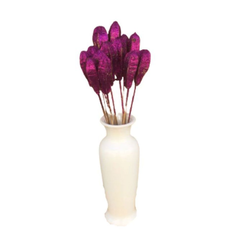 Eco Flowers - Dried Mehgoni Vase Flower Filler - Pack Of 6 - Violet