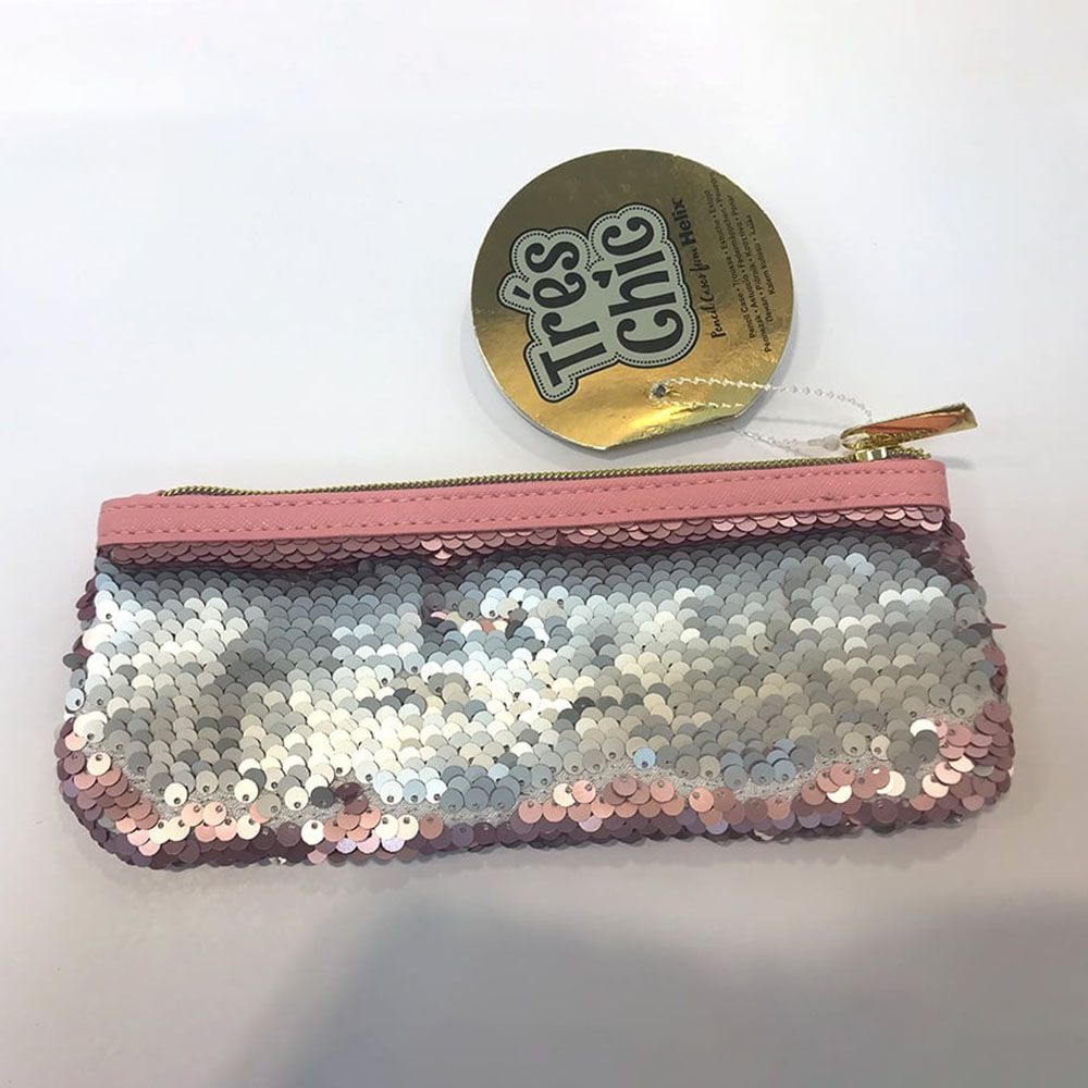 Helix Oxford - Pencil Pouch Glitter Gold/Pink