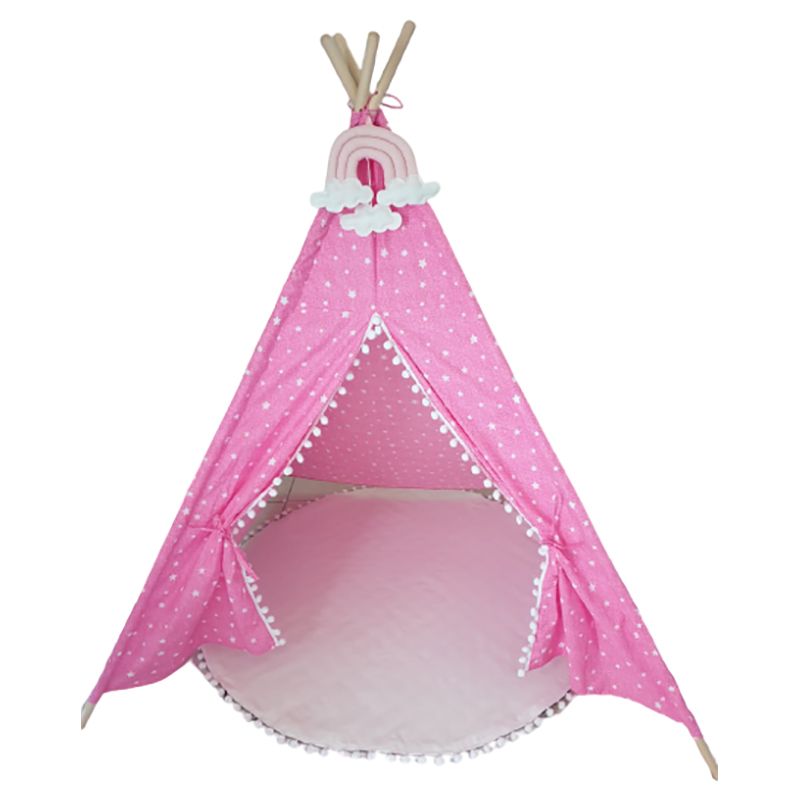 Cherrypick - Pink Star Cotton Teepee With Mat