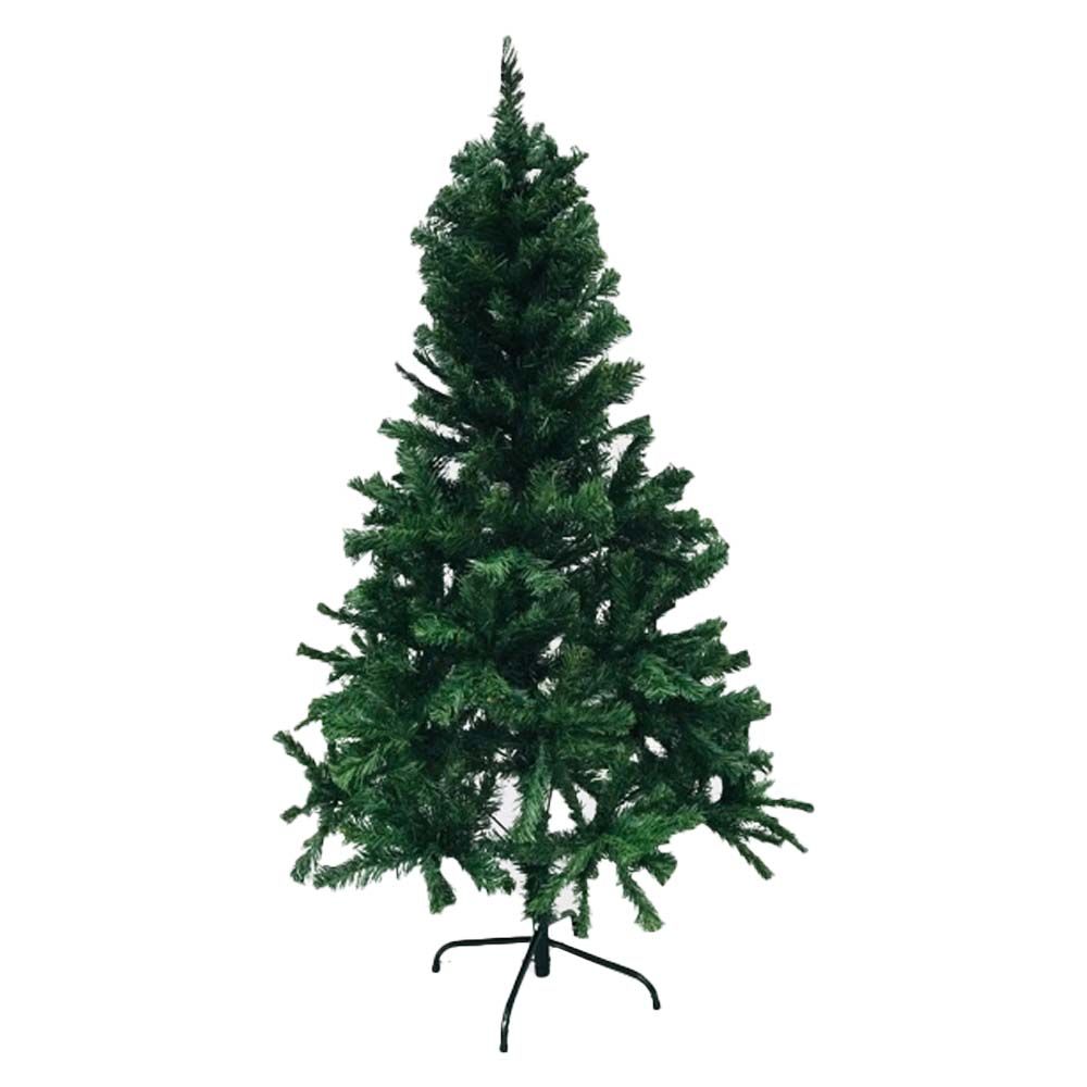 Merry Christmas - Christmas Pine Tree w/ Ornaments and Metal Stand - 5ft