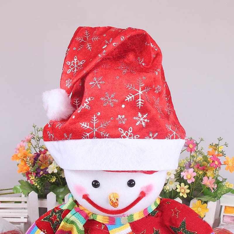 Merry Christmas - Christmas Cap Hat Snowflakes - Pack of 2