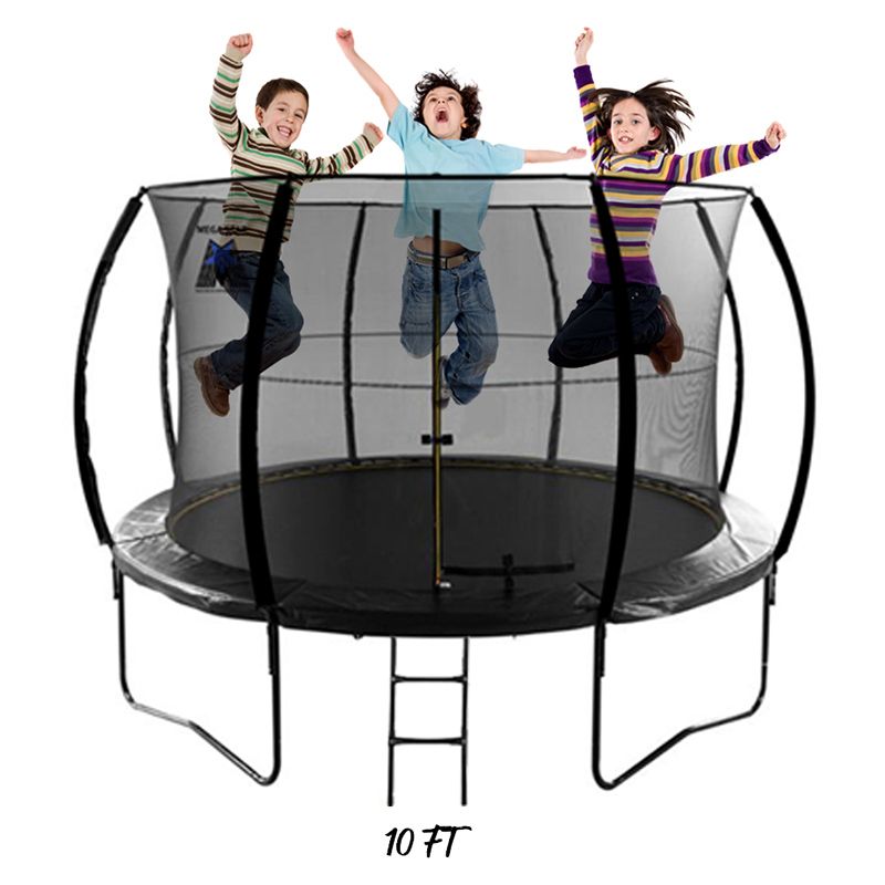 Megastar - Jump N Bounce 10Ft Trampoline W/ Net & Ladder