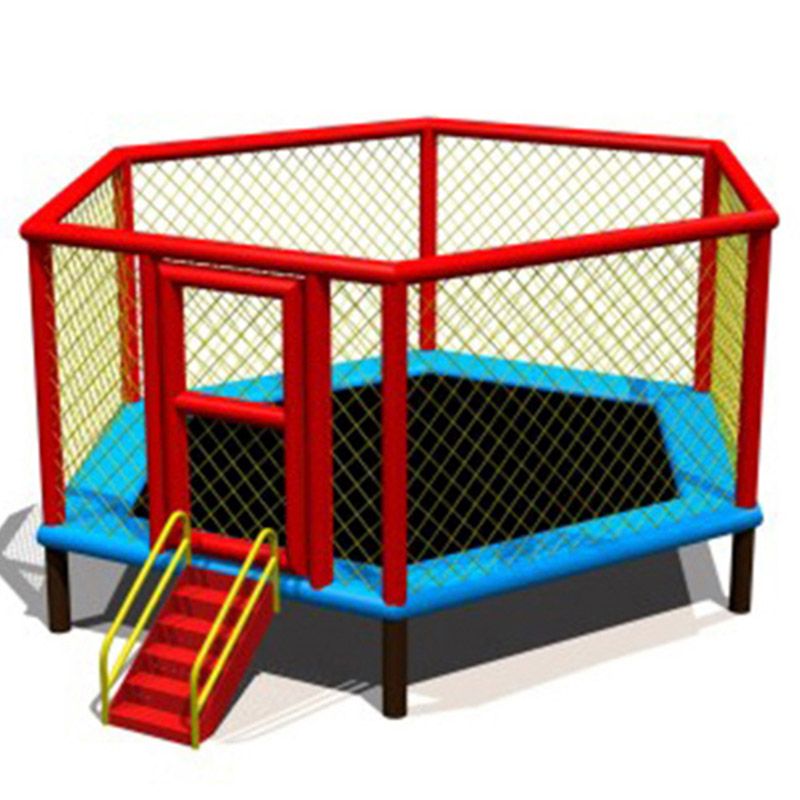 Megastar Sky Zone 12" Ft Hexagon Trampoline w/ Sturdy Ladder