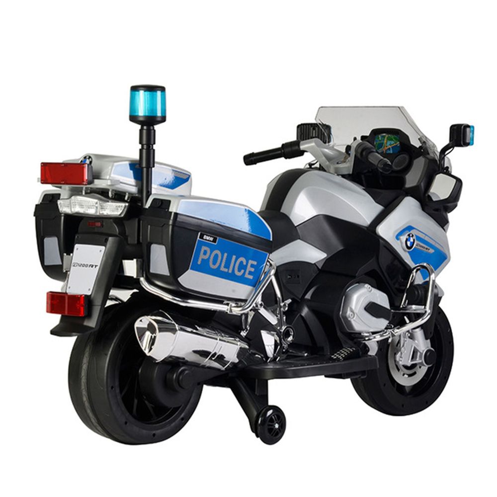 Megastar - Ride On 12V BMW Licensed Police Bike - White