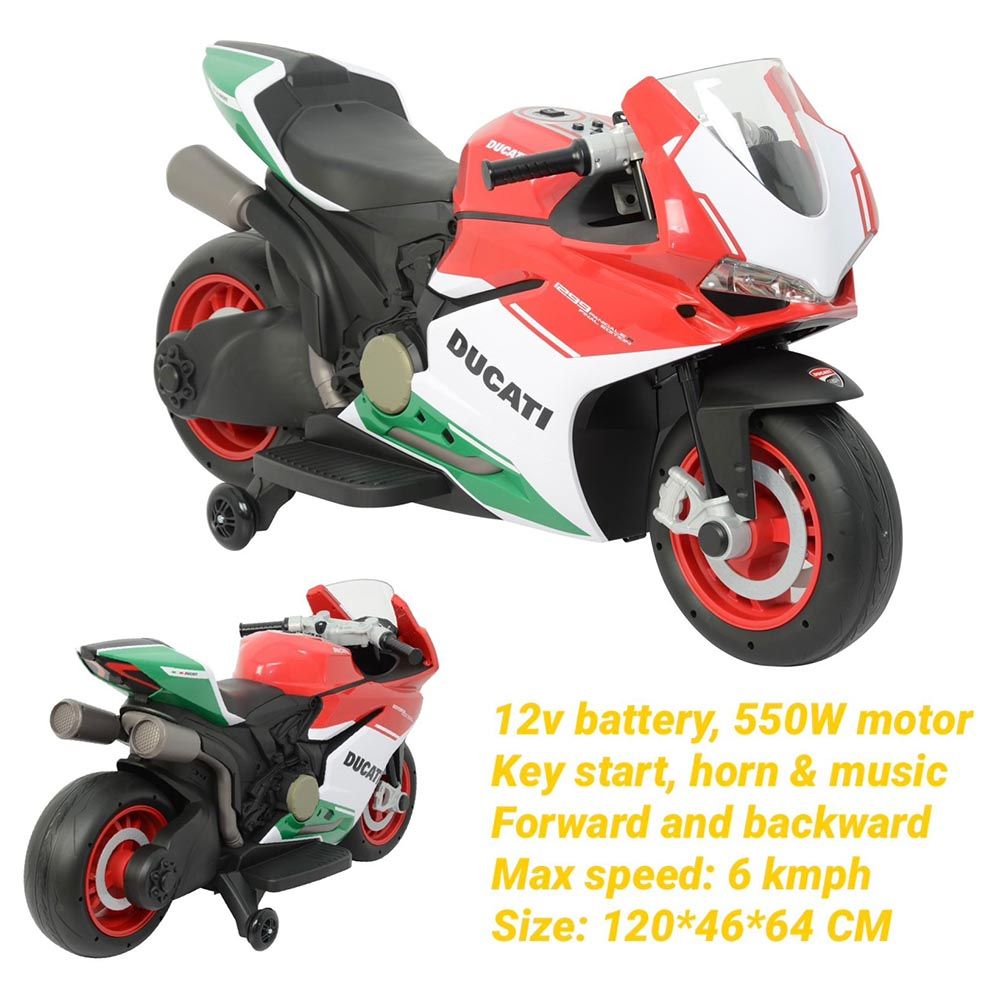 Megastar - Ride On Ducati GP Panigale Sports Motorbike - 12V