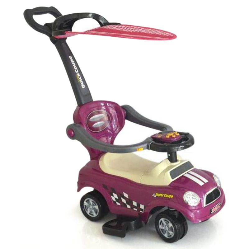 Megastar - Ride & Stroll 3-In-1 Push Car - Purple