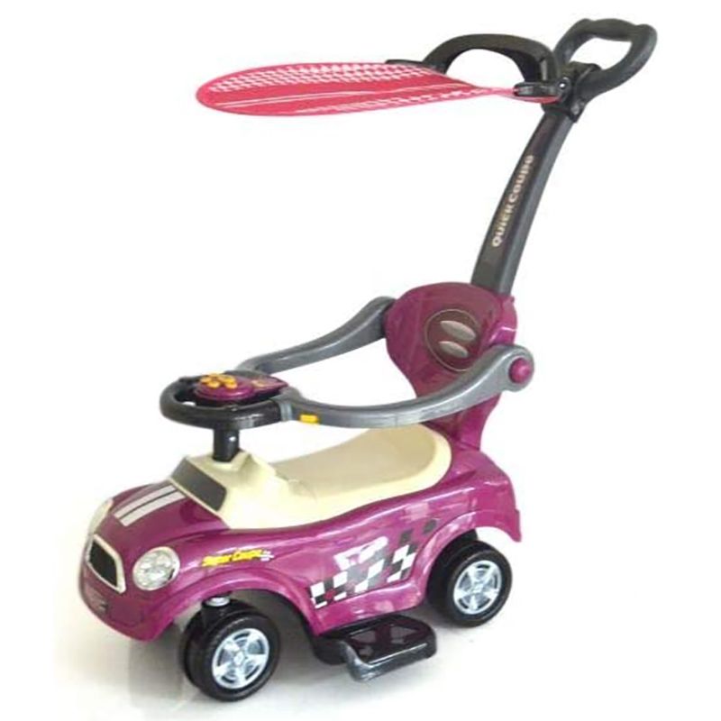 Megastar - Ride & Stroll 3-In-1 Push Car - Purple