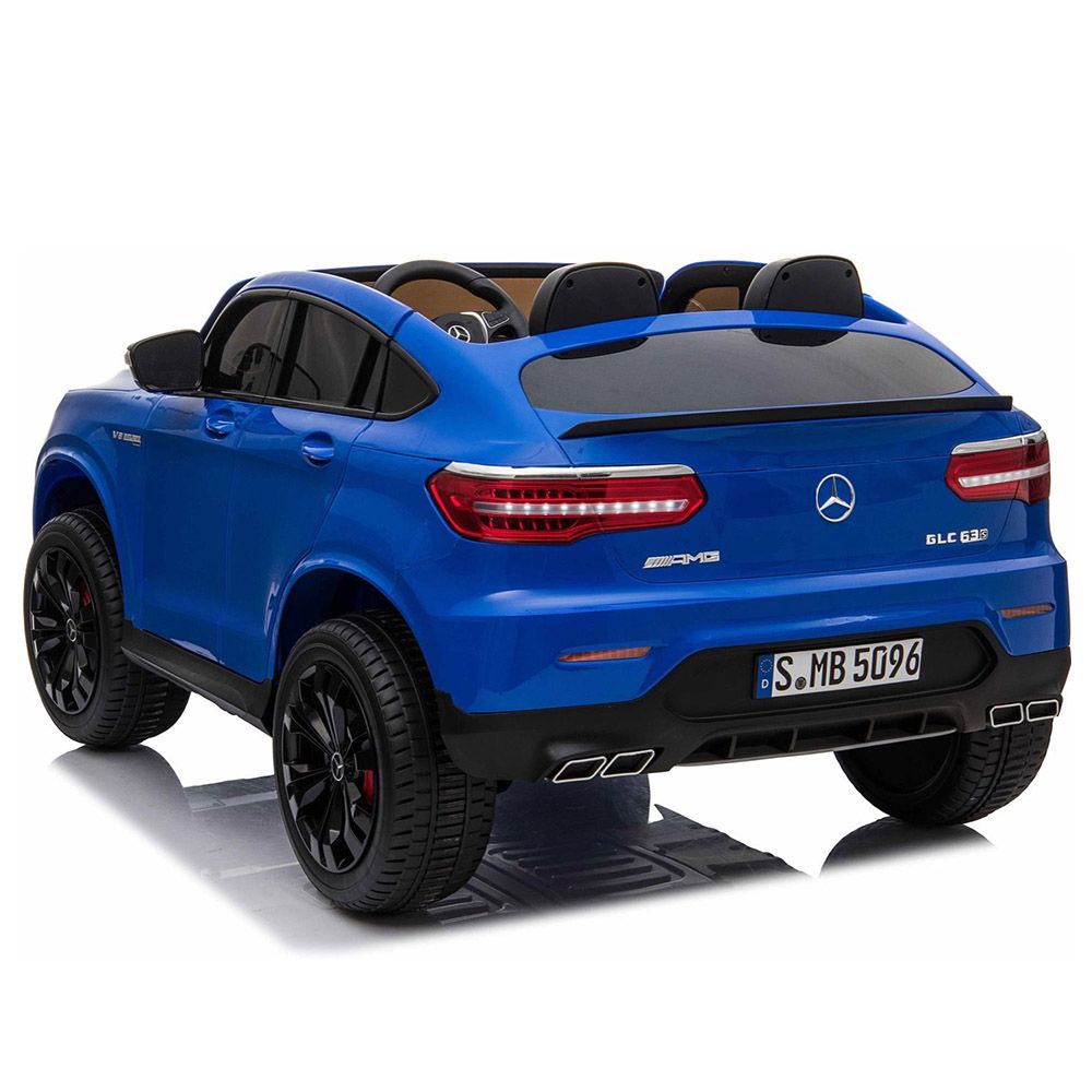 Megastar Licensed 12V Mercedes GLC63S with Rubber Tyre Blue