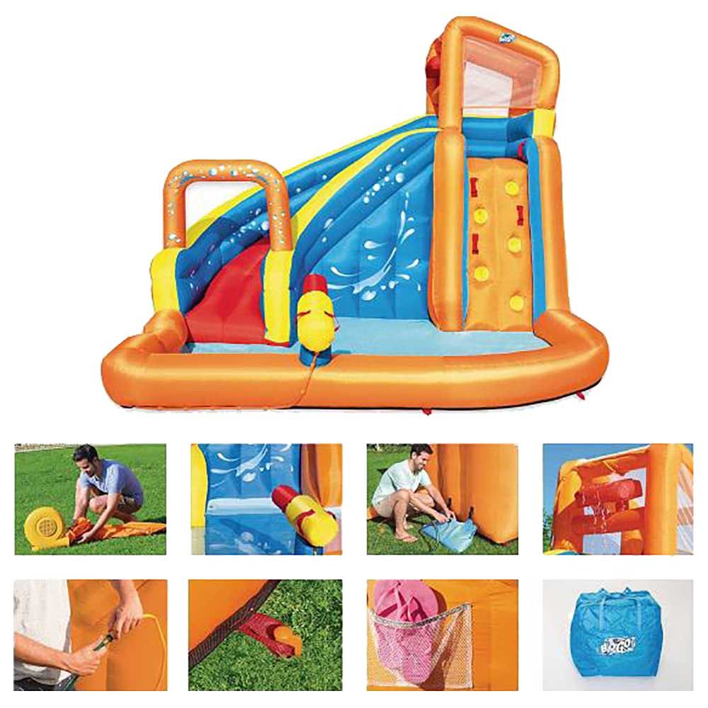 Bestway - Blast Zone Hydro Water Park With Slider - Bouncer & Play Pool