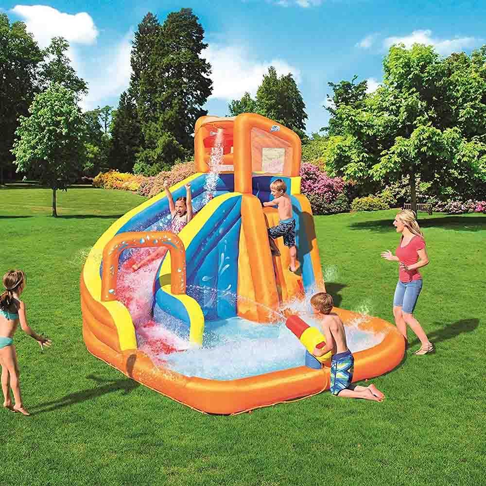 Bestway - Blast Zone Hydro Water Park With Slider - Bouncer & Play Pool