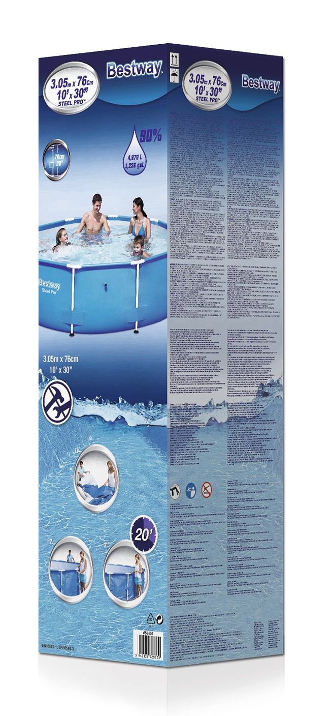 Bestway - Steel Pro Frame Round 4678L Above Ground Pool