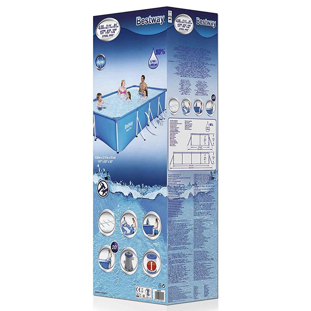 Bestway - Family Splash Frame Pool Set 400x211x81cm