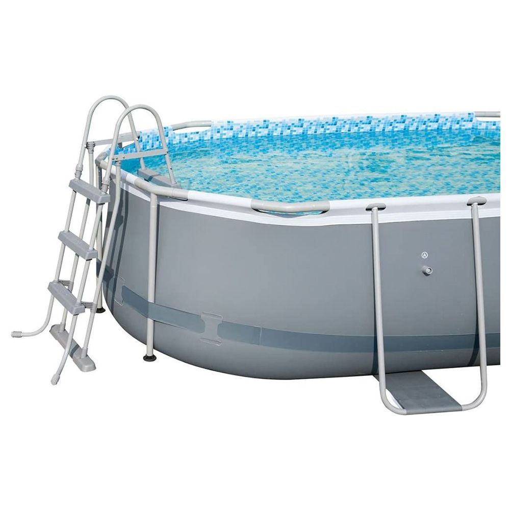 Bestway - AGP Power Steel Oval Frame Pool - Grey