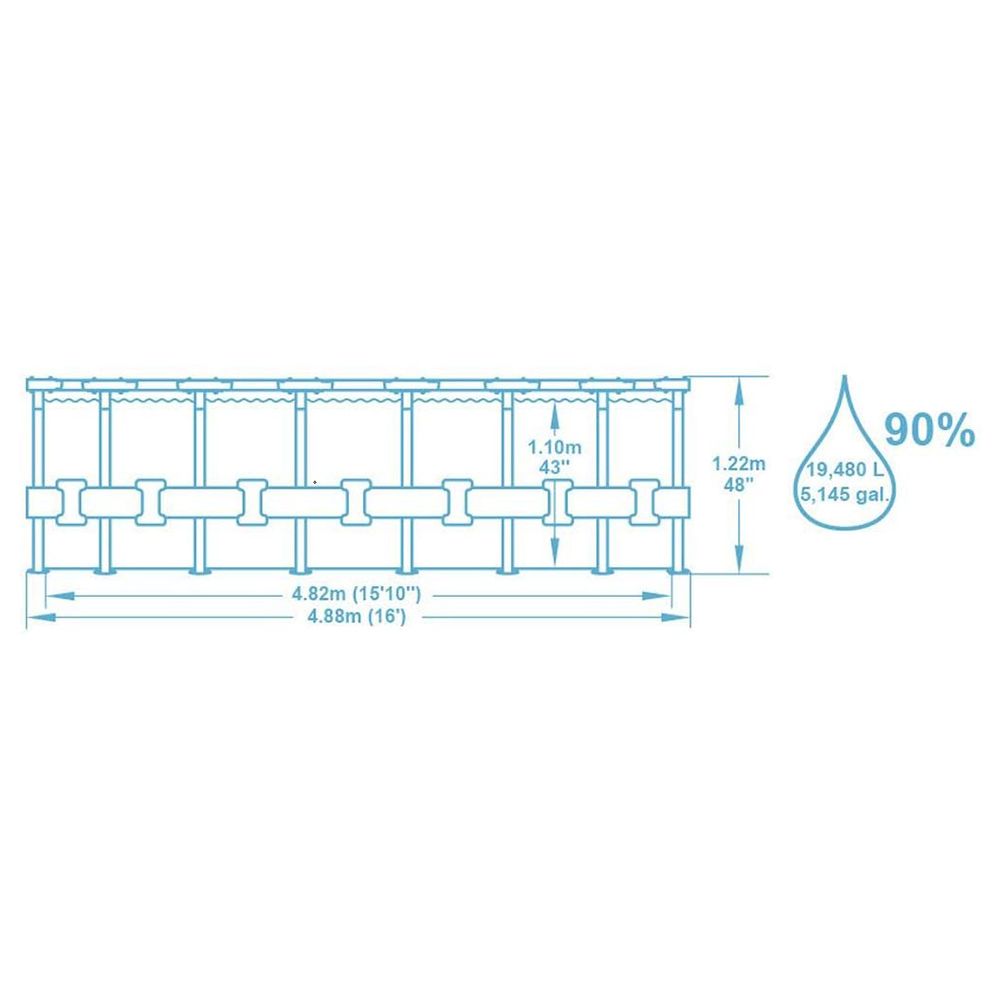 Bestway - AGP Pool Vista Series - Brown