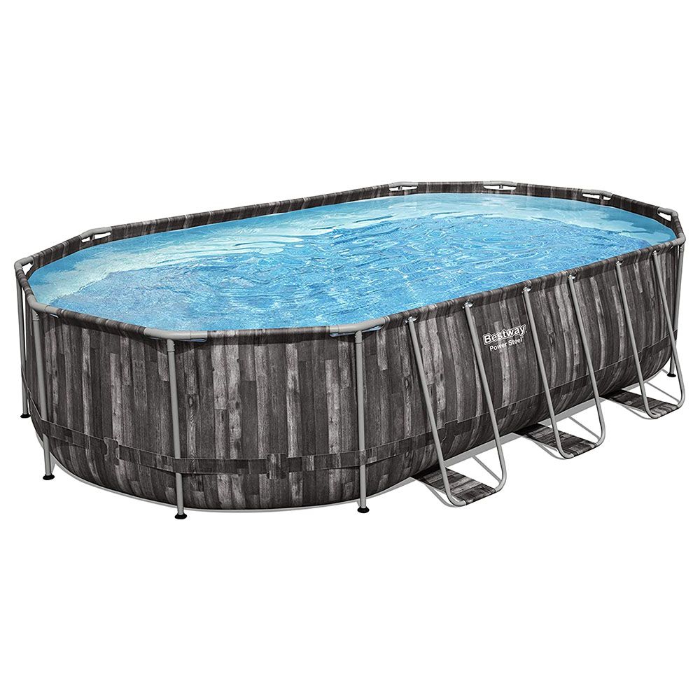 Bestway - Pool Set Power Steel Oval W/ Filter 610x366x122cm