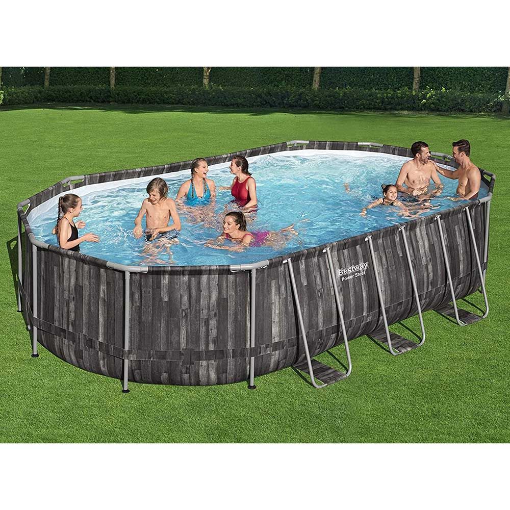 Bestway - Pool Set Power Steel Oval W/ Filter 610x366x122cm