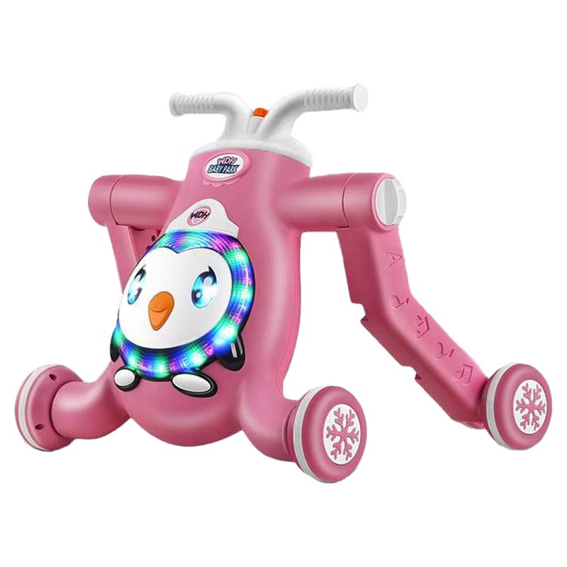 Megastar 3-In-1 Multifunction Penguin Baby Walker - Pink