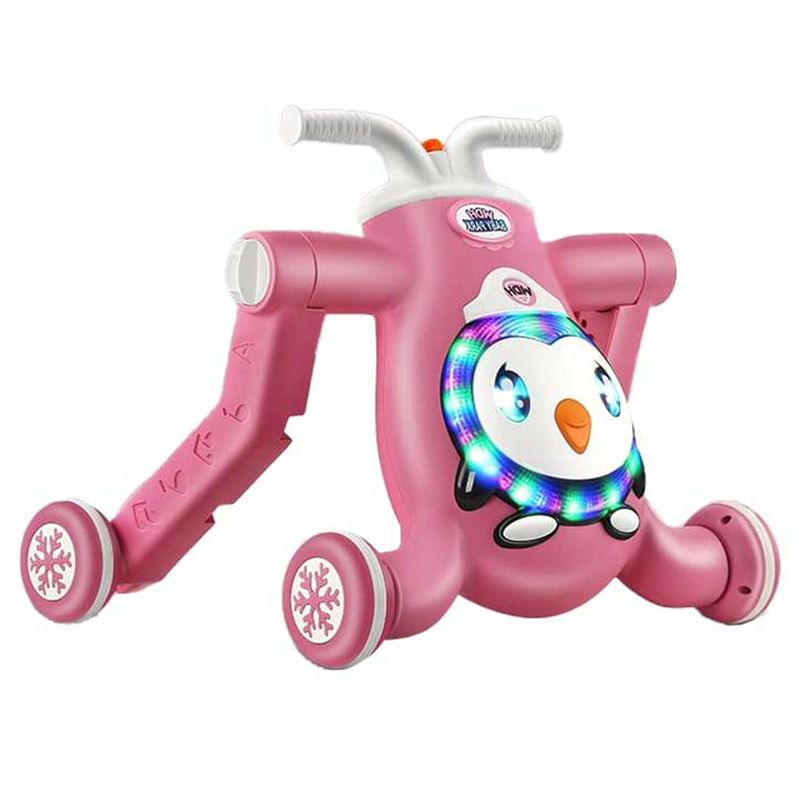 Megastar 3-In-1 Multifunction Penguin Baby Walker - Pink