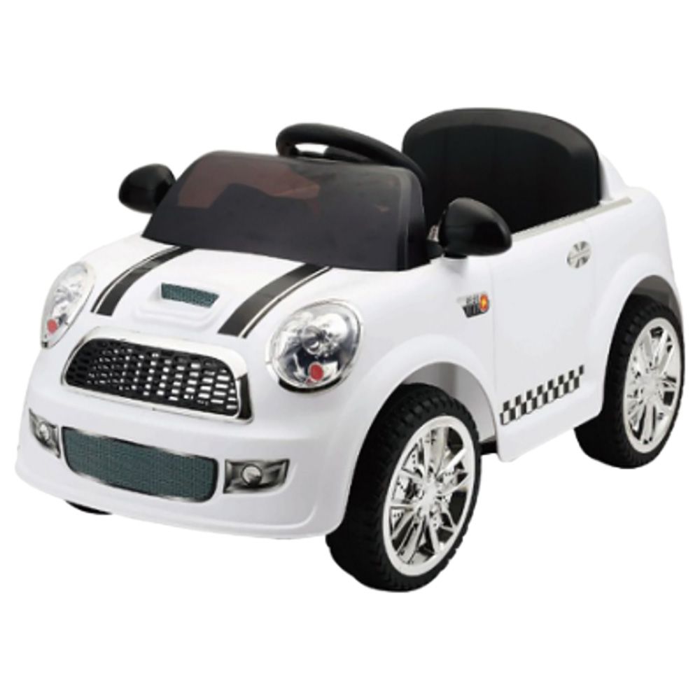 Megastar - Mini Coupe 6v Ride On Car - White