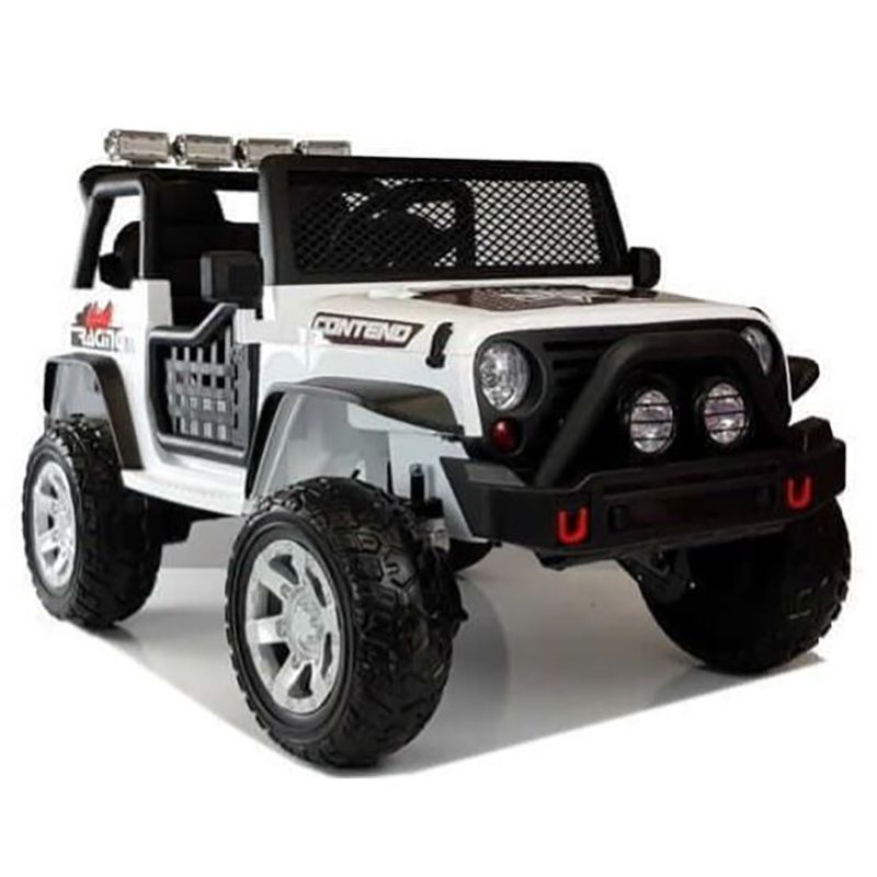 Megastar - 12V Electric Toy Jeep - White