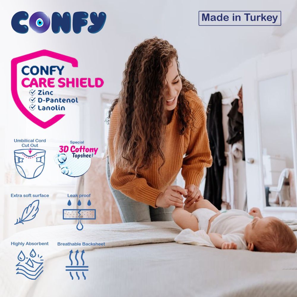 Confy - Premium Baby Diapers Eco Single Pack - Midi Size 3 - 7-13kg - 36 Diapers